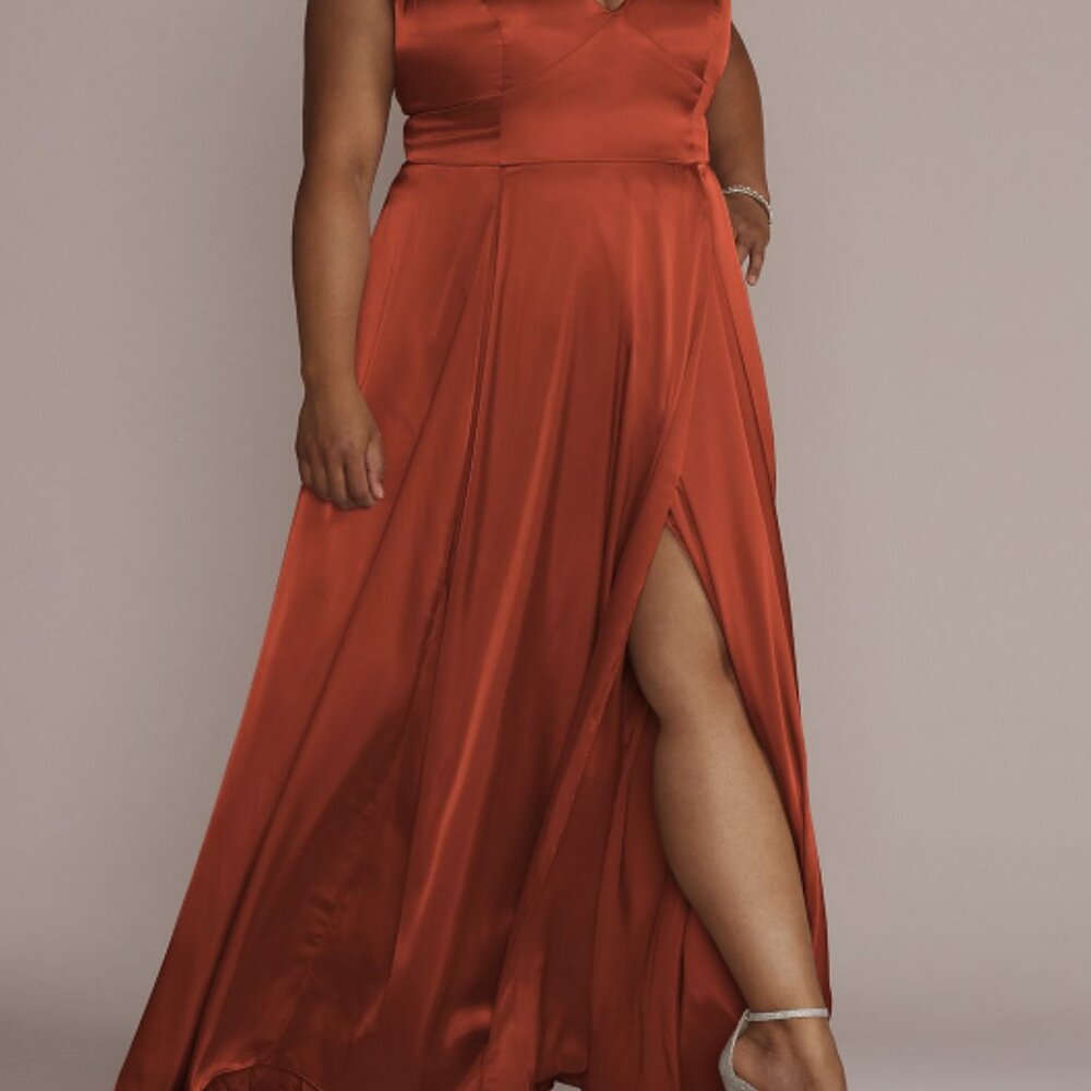 Formal Satin Dress - Galina Signatures from David's Bridal